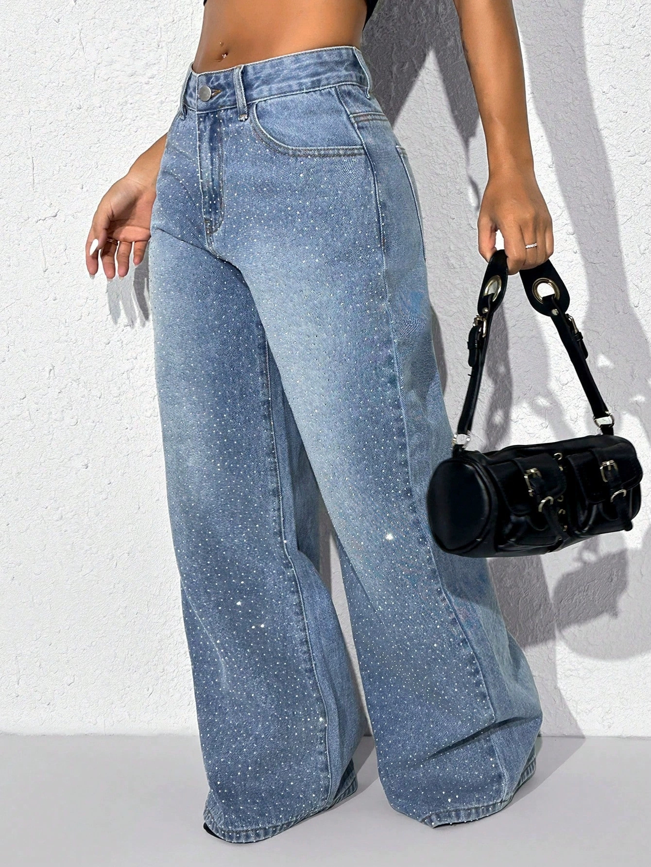 Rhinestone Street High Waist Jeans thumbnail 2