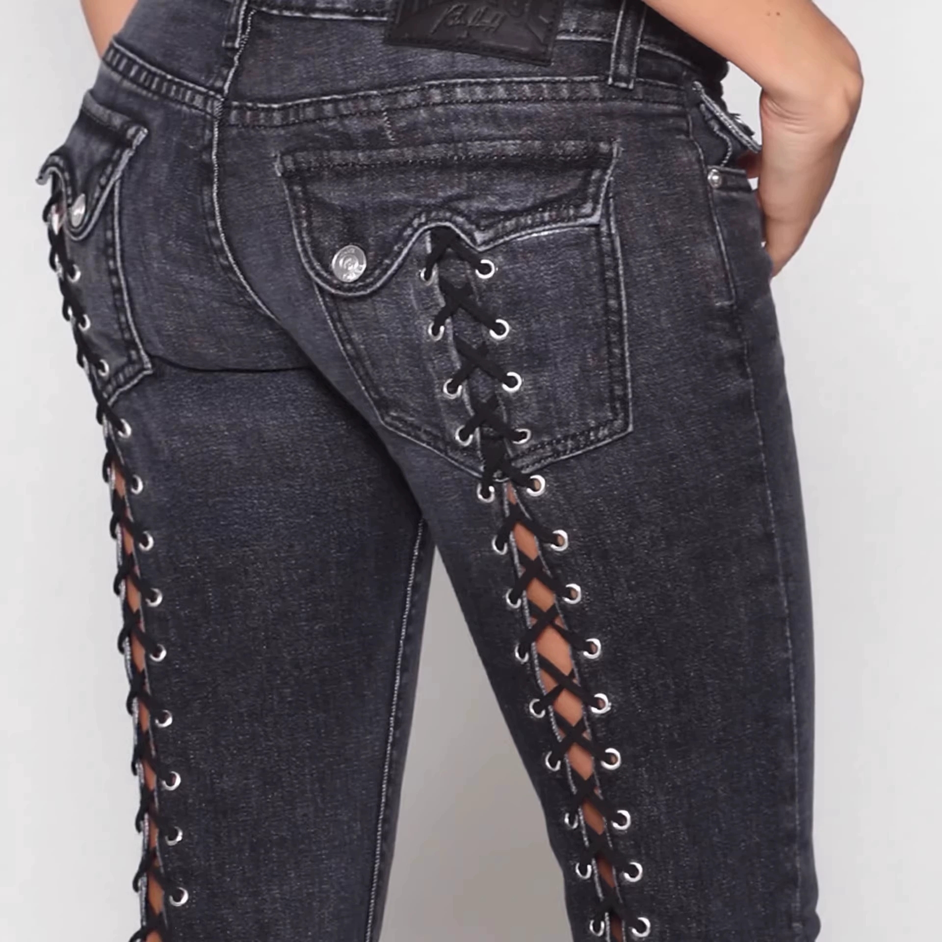 Y2K Low Waist Micro Flare Jeans thumbnail 4