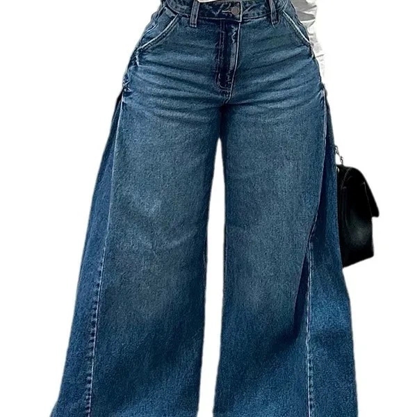 Y2K Spliced Fringe Flare Jeans